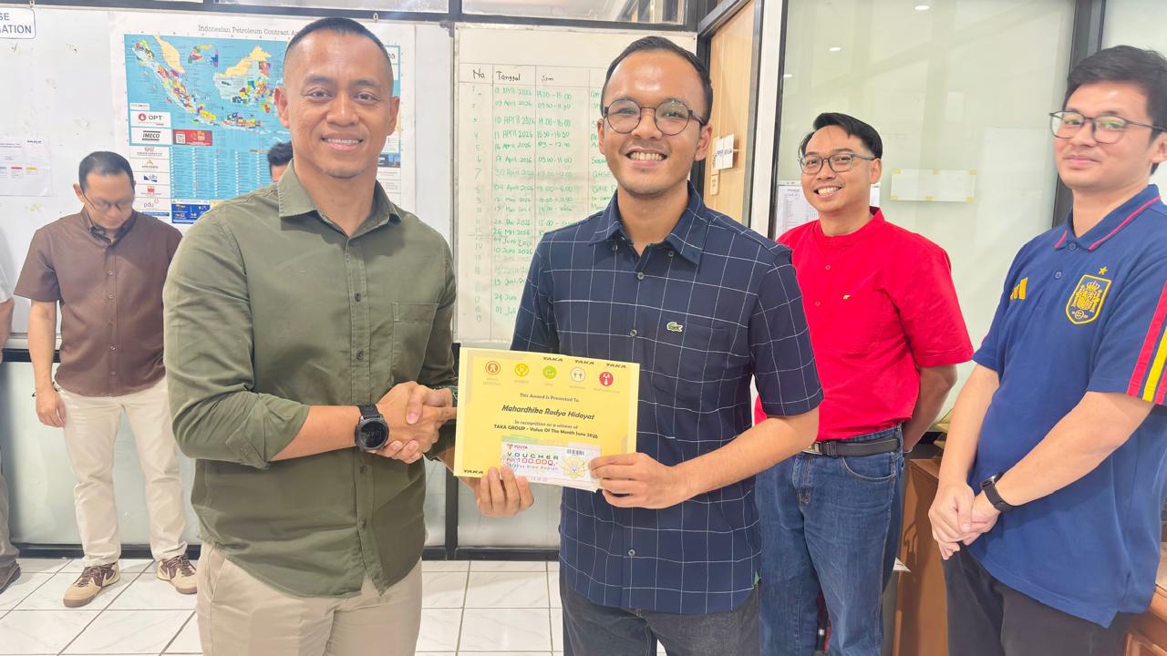 Mahardhika Radya Hidayat SIGAP Value of the Month recognition